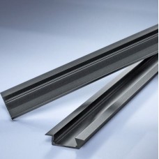 Προφίλ Αλουμινίου Μαύρο Χωνευτό 2m για ταινία LED Με Μαύρο Κάλυμμα 30-1560219